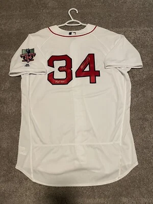 Camiseta David Ortiz assinada e inscrita equipe emitida do último jogo 02/10/16 - Imagem 1 de 4