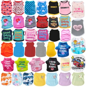 Various Pet Puppy Small Dog Cat Pet Clothes Dress Vest T Shirt Apparel Costume & - Picture 1 of 58