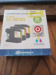 New 3-Pack Brother LC 103 Cyan/Magenta/Yellow High Yield Ink Cartridges - Picture 1 of 3