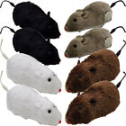  8 Pcs Plastic Plush Clockwork Mouse Mice for Cats Catnip Toys