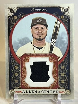 Luis Arraez RELIC CARD 2023 Topps Allen & Ginter #AGRB-LA Marlins Padres - Image 1 of 2