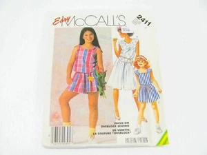 McCall 2411 Größe 7 Mädchen Koordinaten ungeschnittenes Schnittmuster 856 - Bild 1 von 4