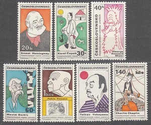 CZECHOSLOVAKIA 1968 **MNH SC#1582/88 set, Cultural personalities, 20th UNESCO. - Imagen 1 de 1