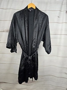 Victoria Secret Angel Women’s Black Robe Size M/L #I - Picture 1 of 8