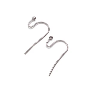 Ganchos para pendientes de acero inoxidable 304 de calidad 300 piezas alambres para pendientes artesanales 22x12 mm - Imagen 1 de 12