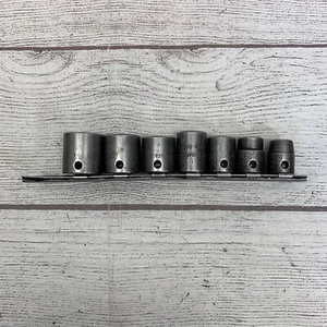 7pc Snap On Tools 3/8 Drive Short Impact SAE Socket Set 3/8 - 3/4 IMF Series - Foto 1 di 5