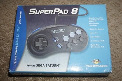 PERFORMANCE DESIGNED PRODUCTS Performance Superpad 8 Controller (Sega Saturn) NEW In Box Sealed