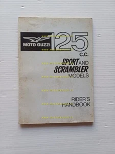 Moto Guzzi STORNELLO 125 Sport - Scrambler 1966 manuale uso INGLESE originale - Picture 1 of 8