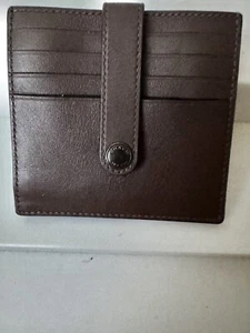 Brand New, COACH, Leather, HERITAGE CARD CASE (QB/Dark Teak) BROWN, Men’s Wallet - Picture 1 of 15