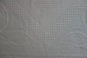 French Estate - Copriletto Jaquard Lana con Frange Lancio Elegante - Foto 1 di 1