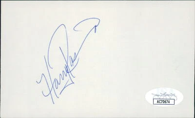 Eric Harry Rasmussen St. Louis Cardinals Signed 3x5 Index Card JSA Authenticated - Image 1 of 2