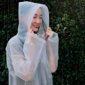 Raincoat Waterproof Poncho Reusable Plastic Adult Camping Festival Rain Coat - Picture 1 of 7