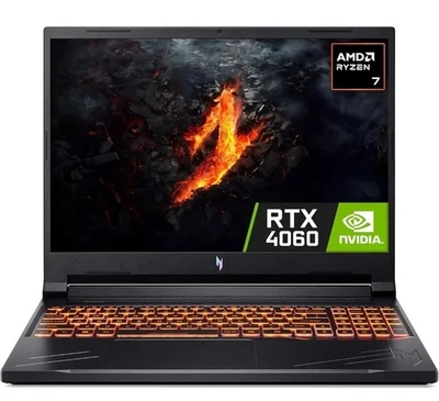 Acer Nitro V16 ANV16-41 Gaming Laptop - Ryzen 7 8845HS, 16GB, 1TB SSD, RTX 4060 - Image 1 of 4