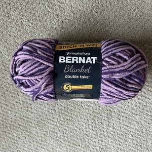 Rare Retired Bernat Blanket Yarn "Crushed Grape" 1 Skein 161018 Purple - Picture 1 of 2