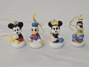4 Schmid Disney 2" Collectible Ornaments Mickey Minnie Goofy Donald Christmas  - Picture 1 of 5