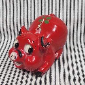 Vintage Penny Bank, Chalkware Piggy Bank - A.N. Brooks Ltd. (c. 1950s-1970s) - Picture 1 of 20