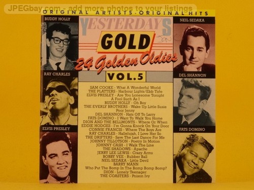 VARIOUS ARTISTS YESTERDAY'S GOLD VOL 5 (1213) 20+ Track CD Album also ...
