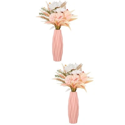  2 Count Vasendekoration Blumenstrauß Blumenvase Modern Blumenvasen - Bild 1 von 4