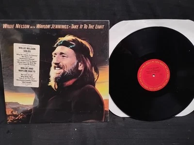 Willie Nelson With Waylon Jennings Take It To The Limit Vinyl LP record FC 38562 - Image 1 of 4