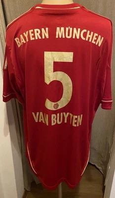 FC Bayern München Adidas Heim Trikot 2011/12 "-T---" + Nr.5 van Buyten Gr.XL TOP - Bild 1 von 4