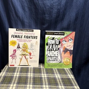 How to Draw Anime Part 1 & Drawing Fantastic Female Fighters R9 - Picture 1 of 21