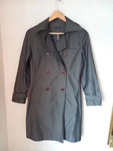 Joseph XS UK 6 8 Khaki Green Trench Coat Mac Double Breasted Classic Smart - Picture 1 of 9