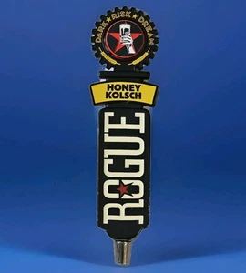 Rogue Brewing 11” Craft Beer Tap Handle Honey Kolsch Dare Risk Dream - Picture 1 of 7