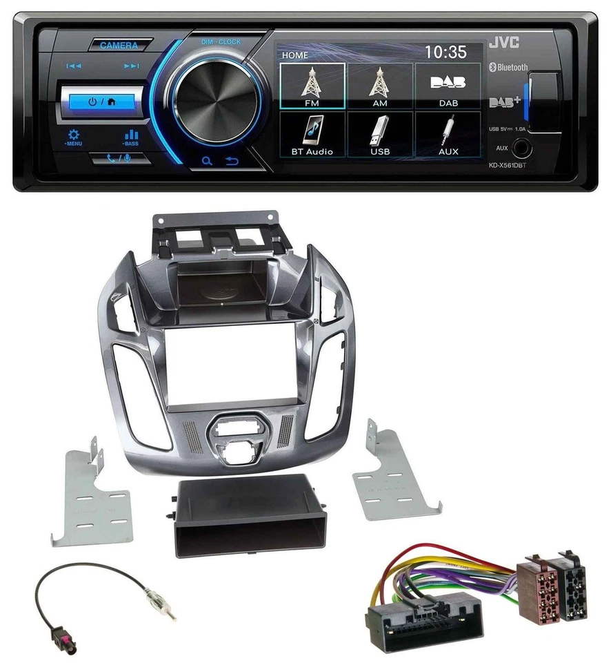 JVC Bluetooth MP3 USB DAB Autoradio für Ford Connect Transit 12-18 ohne Display - Bild 1 von 4