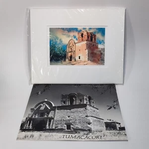 Alter Tumacacori Mission Druck & Buch Arizona Barry Sapp Giclée 8x10" mattiert - Bild 1 von 10