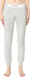 Nuevo con etiquetas Calvin Klein Mujer QS5716 Moderno Algodón Jogger Pantalón Pijama Parte Inferior, Mediano - Imagen 1 de 19