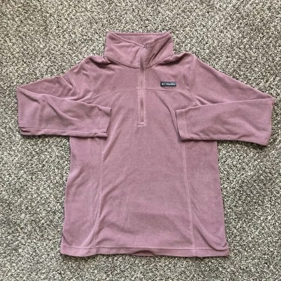 Pullover Columbia para mujer grande malva Lake Aloha media cremallera polar ligero Foto 1 de 4