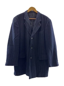 COMME des GARCONS HOMME Tailored Jacket M Wool NVY Stripe HJ-04006M - Picture 1 of 5