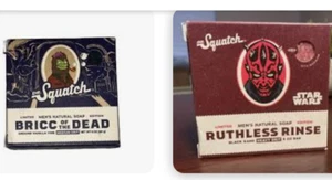 LOT of 2 Dr Squatch STAR WARS soap DARTH MAUL Ruthless Rinse + BRICC of the DEAD - Picture 1 of 1
