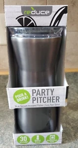 Reduce Party Pitcher 34oz Vacuum Insulated Stainless Steel, Cold For 30 Hrs, NEW - Picture 1 of 4