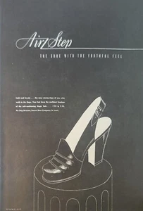 Zapato Air Step 1947 para mujer anuncio vintage sensación juvenil - Imagen 1 de 1