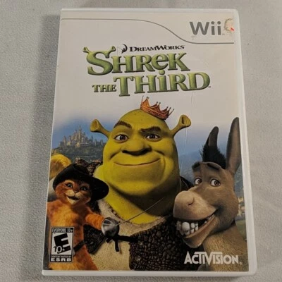 Wii Shrek The Third Dreamworks Activision E10+ Nintendo 2006 Video Game 3 - Image 1 of 4