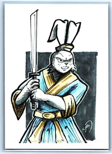 Miyamoto Usagi TMNT Sketch Card - Scott Sketches Trading Card Print Fan Art - Picture 1 of 2