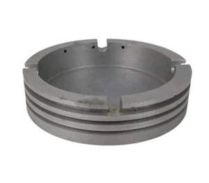 Vtg Piston Ashtray Machine Industrial Art Deco Aluminum MCM Man Cave - Picture 1 of 6