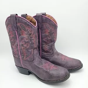 Dan Post Boot Company Purple Pink Cowboy Boots Style LC2457 Child Youth Size 1.5 - Picture 1 of 10