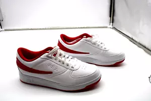 Men's Fila Low 1CM00551-128 White & Red Athletic Life Style Sneaker Size 10 - Picture 1 of 6