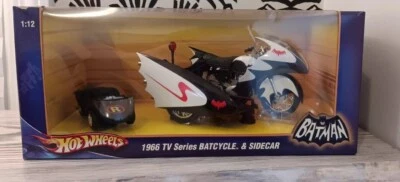Hot Wheels 1966 Tv Series Batcycle And Side Car - Image 1 of 4