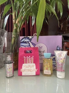Bath and Body Works Happy Birthday Travel Size Gift Bundle - Picture 1 of 3