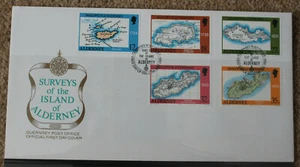 Alderney 1989 Umfragen von Alderney Ersttagsbrief makellos unadressiert  - Bild 1 von 1