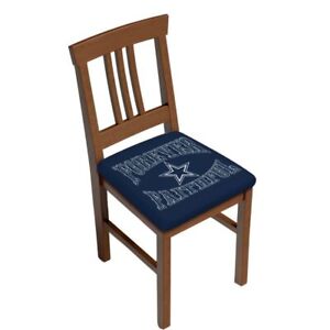 2PCS Dallas Cowboys Cushion Cover Chair Protection Cover Print Seat Cover