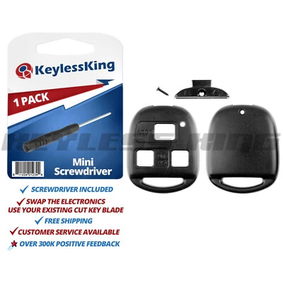 Fits 1997-2000 Lexus LS400 Remote Shell Case - Use Existing Cut Key Blade Foto 1 de 4