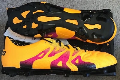 Neu mit Etikett Adidas X 15.1 FG/AG Leder Fußballschuhe UK 11