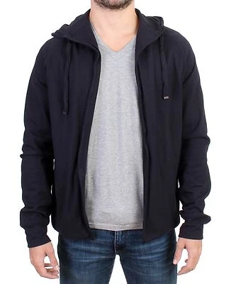 COSTUME NATIONAL C'N'C Sweater Blue Hooded Top Cape Mens s. IT48 / M RRP $500  - Image 1 of 4