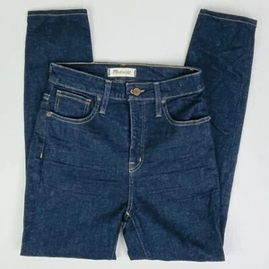 Madewell Curvy High Rise Skinny Jeans Women's 26X27 Inseam Dark Wash EXCELLENT - Picture 1 of 7