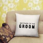 Brother Of The Groom Stag Do Printed Cushion Gift with Filled Insert-40cm x 40cm