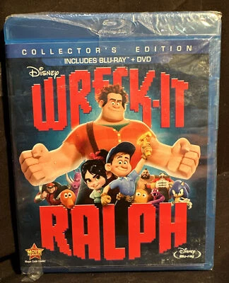 Wreck It Ralph (Blu-ray/DVD, 2013) NEW AUC ‎John C. Reilly Sarah Silverman - Image 1 of 4